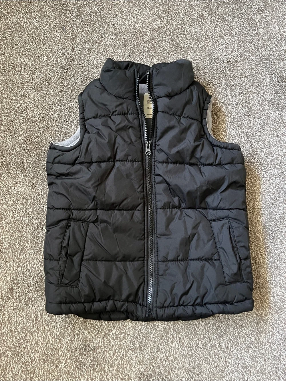 Old Navy Black Quilted Kids Puffer Vest